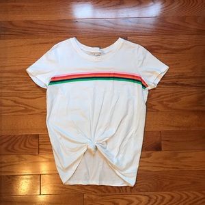 white striped t shirt
